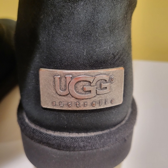 VGUC UGG Suede Sumner Tall Black Side Zipper Size 7 - Picture 10 of 12